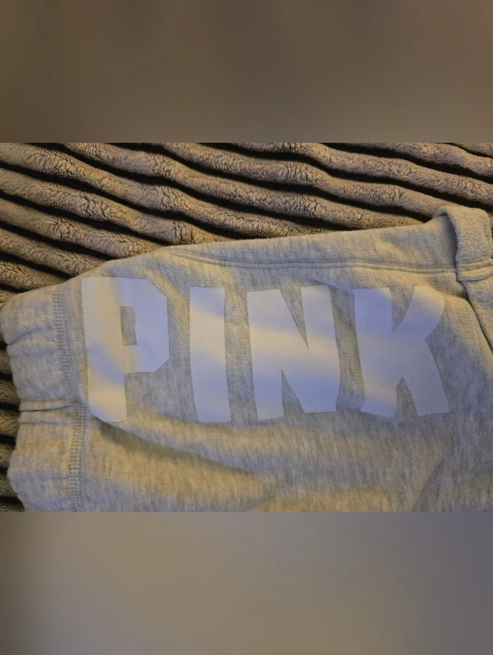 PINK VS (Set Of 2) Logo Lounge Shorts In Light Gray & Black